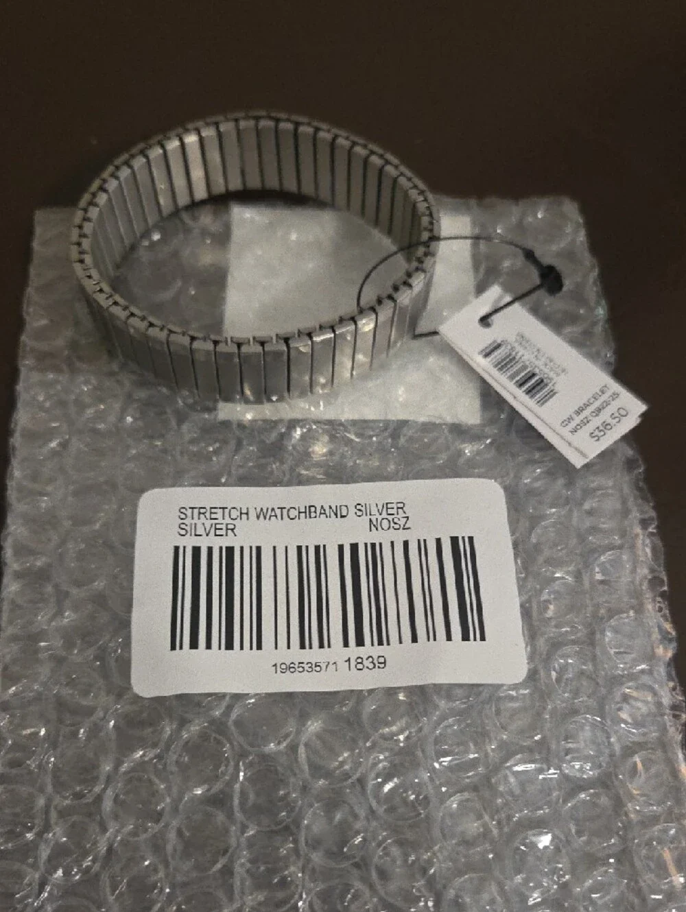 Chico's Silver Stretch Bracelet Watchband
